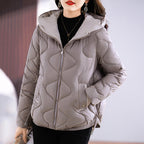 Damen isolierte Pufferjacke mit hohem Kragen und praktischen Reisverschlusstaschen EB
