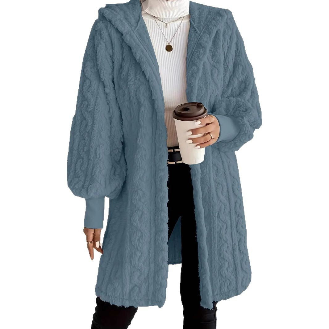 Damen Kapuzenjacke aus luxuriösem Fleece EB