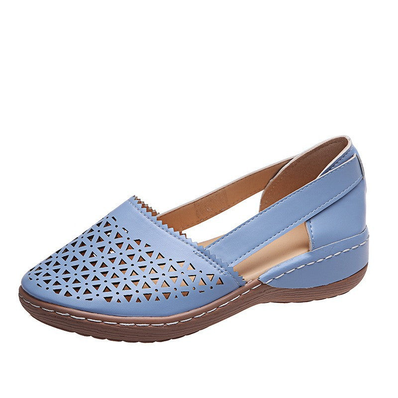 Damen Atmungsaktive Slip-On Sandalen mit seitlicher Öffnung und modischem Design EB