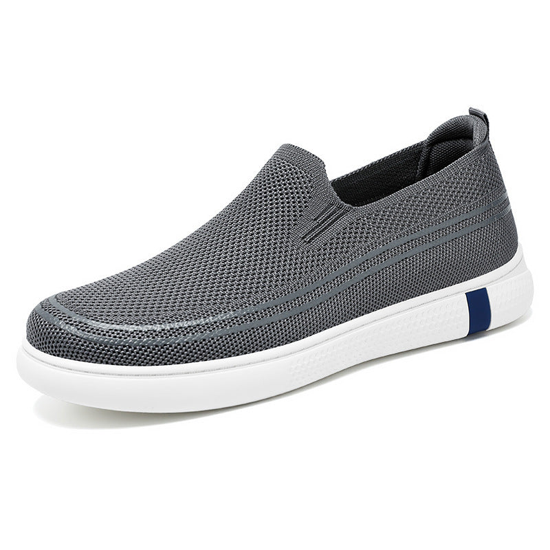 Damen Bequeme Slip-On Freizeitschuhe mit atmungsaktiver Mesh-Oberfläche EB