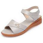 Damen Bequeme Sandalen mit elegantem Riemendesign und rutschfester Sohle EB