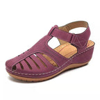 Damen bequeme und luftige Sandalen mit modischem Schnallen-Detail EB