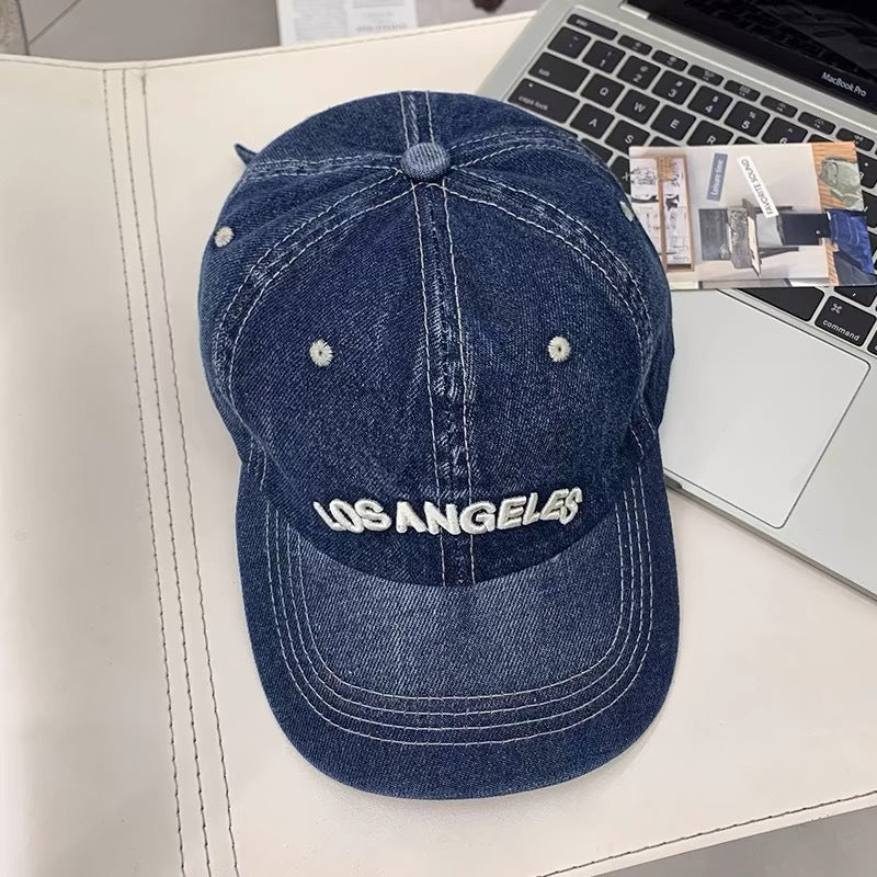 Denim Baseball Cap mit Stickerei