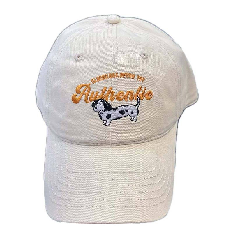 Bestickte Damen-Baseballkappe mit Kuhmuster