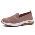 Damen Bequeme Slip-On Schuhe mit atmungsaktivem Strickdesign EB