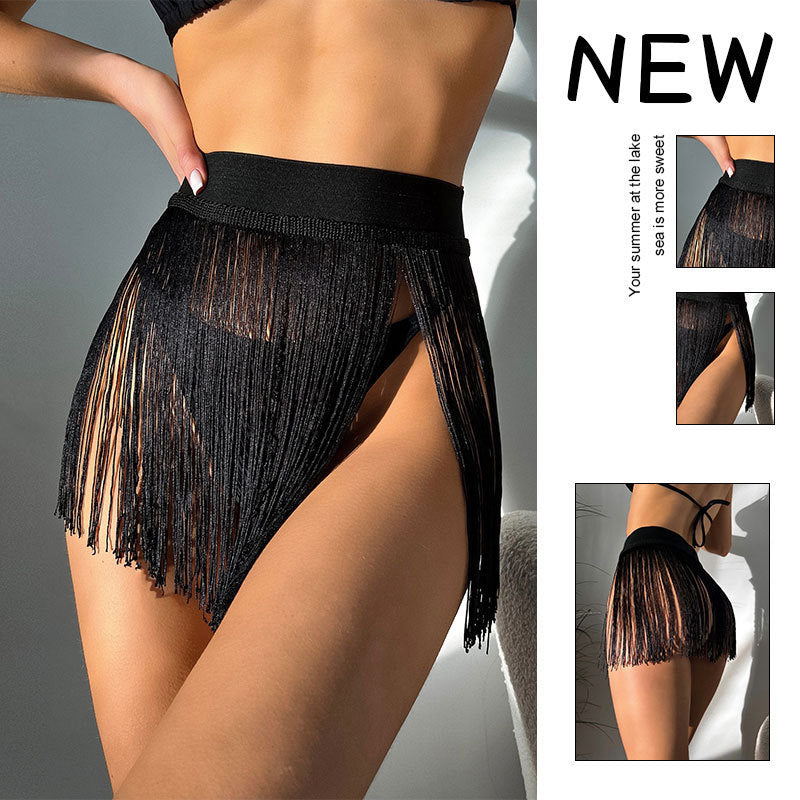 Damen Fransen Minirock EB