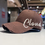 Vintage-inspirierte Baseballkappe für Herren im Used-Look