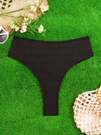High-Waist Badeshorts mit Raffung für Damen