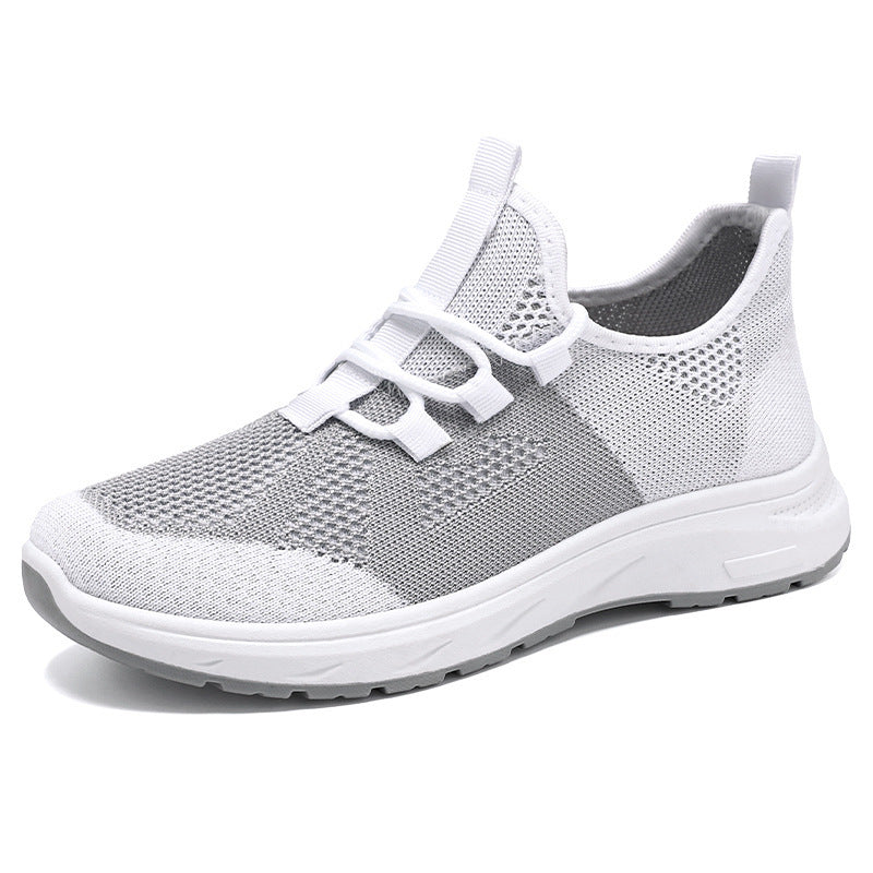 Damen atmungsaktive Laufschuhe mit elastischen Schnürsenkeln EB