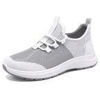 Damen atmungsaktive Laufschuhe mit elastischen Schnürsenkeln EB