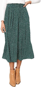 Damen Maxirock mit modischem Animal Print EB