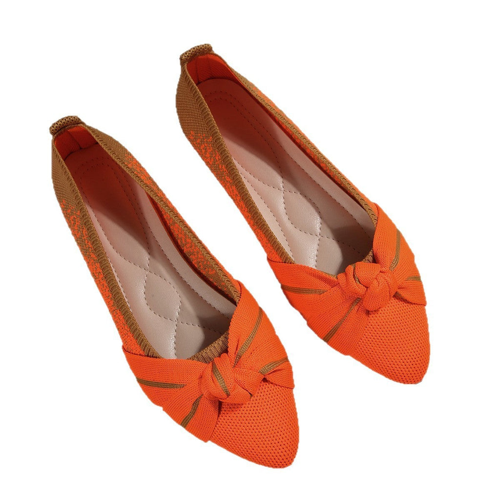 Damen Ballerina mit elegantem Schleifen-Design EB