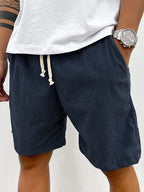 EB | Herren Casual Kordelzug Cord Shorts