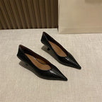Damen Ballerinas aus geflochtenem Lederdesign EB