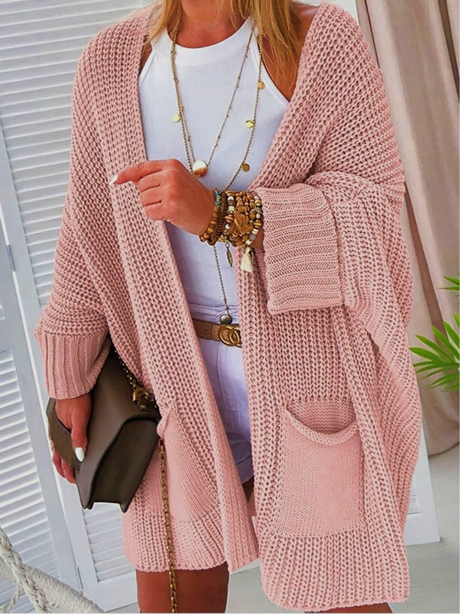 Damen Grober Strick-Cardigan EB