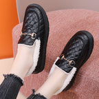 Damen bequeme, gefütterte Clogs mit modischem Steppdesign EB