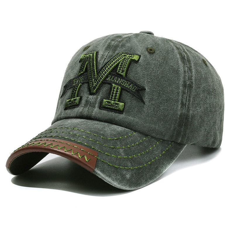 Herren Baseballcap im Distressed-Look mit Patch