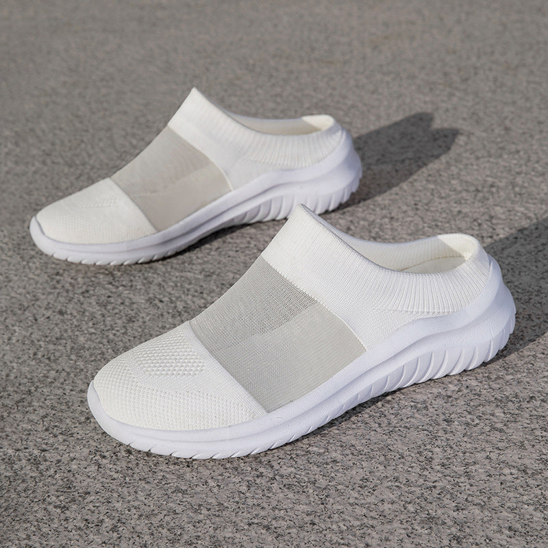 Damen bequeme Clogs aus atmungsaktivem Obermaterial EB