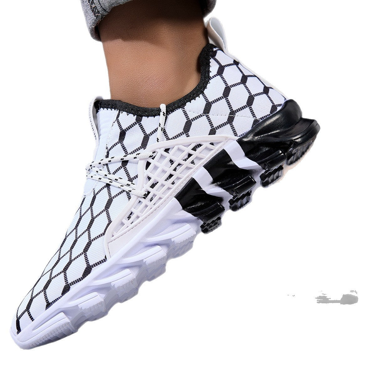 Damen Sportliche Laufschuhe mit atmungsaktivem Mesh-Obermaterial und stoßdämpfender Sohle EB