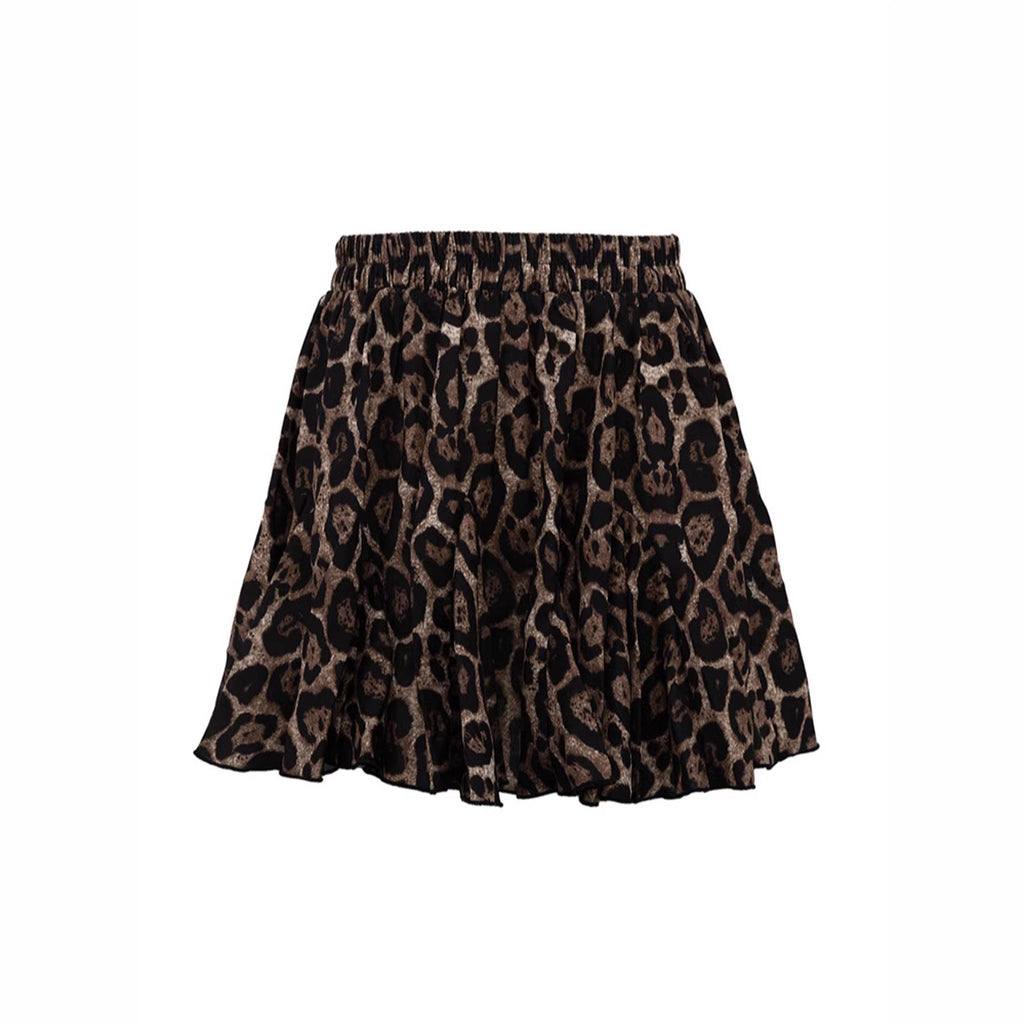 Damen Midirock mit voluminösem Schnitt und modernem Tiermuster EB
