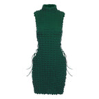 Damen Bodycon Kleid mit raffiniertem Strukturdesign EB