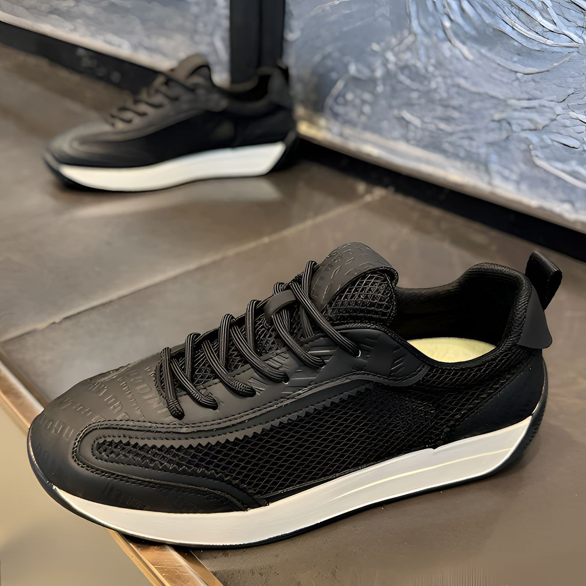 Damen Sportliche Lauf- und Freizeitschuhe mit atmungsaktiver Mesh-Oberfläche und dämpfendem Fußbett EB