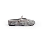 Damen Ballerinas mit modischem Netzdesign und eleganter Riemchen-Applikation EB