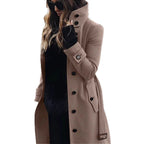Damen eleganter und bequemer Langmantel EB