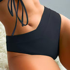 High-Waist Badeshorts mit Raffung für Damen