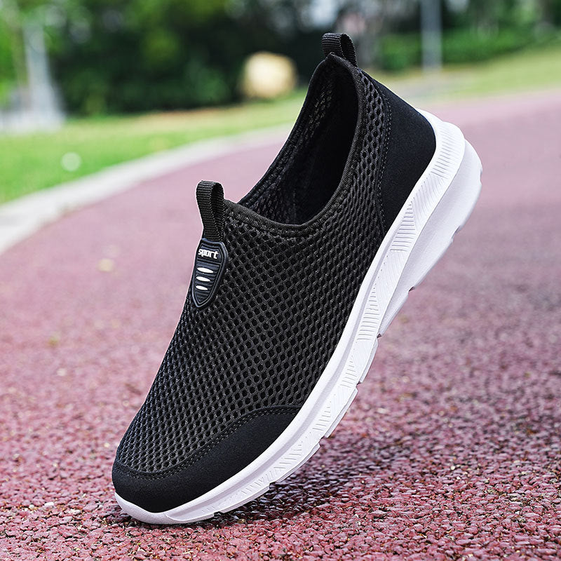 Unisex nan ultraleichter Netz-Slipper mit viskoelastischem Fußbett und flexibler rutschfester Laufsohle EB