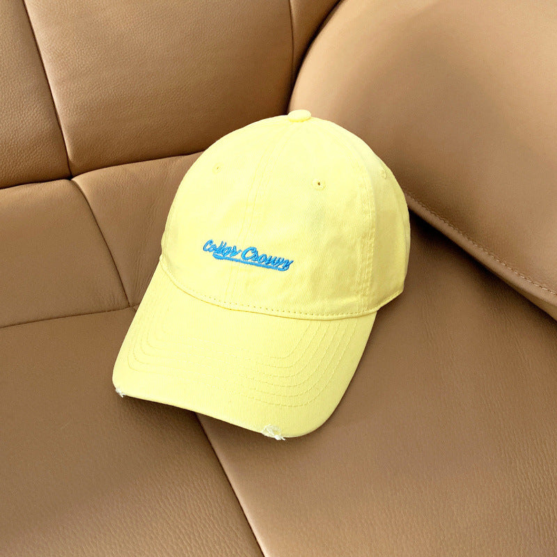 Damen Baseballkappe aus Baumwolle im Used-Look