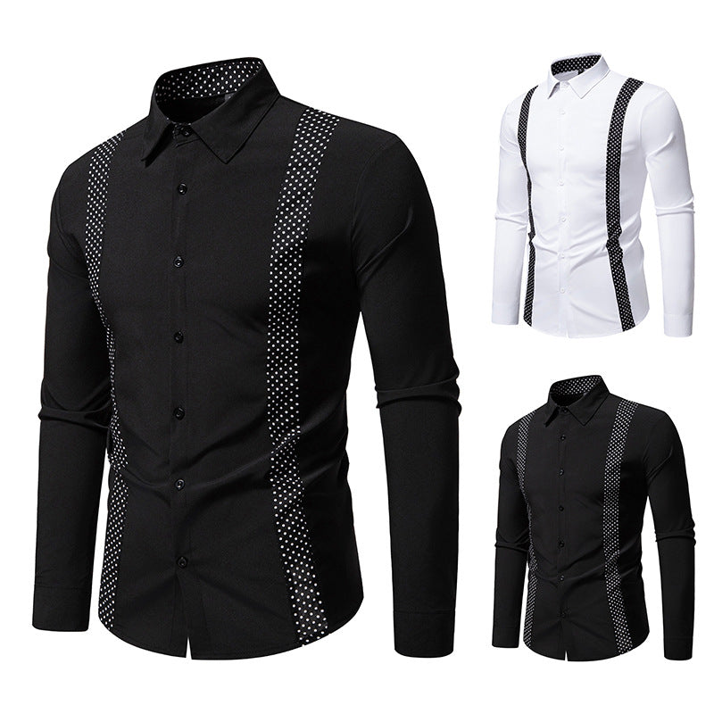 Herren Businesshemd mit Schulterträgern und modernem Design EB