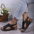 Damen Bequeme Sandalen mit offener Zehenpartie EB