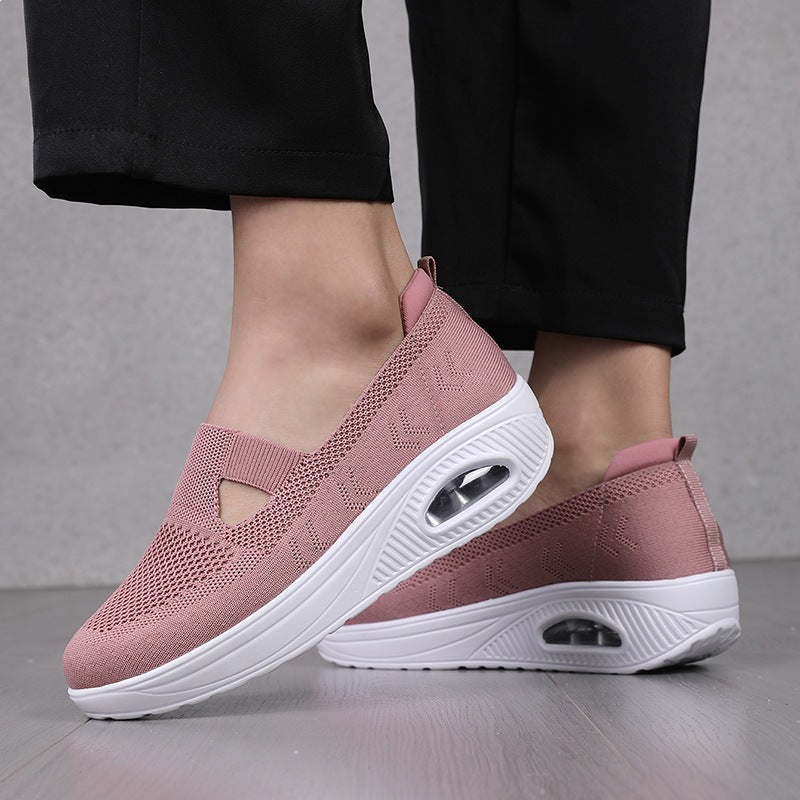 Damen Bequeme Luftige Slip-On Schuhe EB