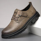 Herren bequeme Leder Schnürschuhe EB