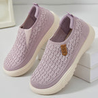 Damen Bequeme Slip-On Freizeitschuhe EB