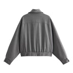 Damen komfortable Oversize-Jacke mit praktischen Taschen EB
