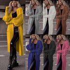 Damen Grobstrickmantel im lässigen Oversized-Stil mit tiefen Taschen EB