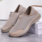 Damen Atmungsaktive Slip-On Freizeitschuhe mit elastischem Mesh-Obermaterial EB