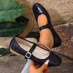 Damen Ballerinas mit verstellbarem Riemchen und elegantem Design EB