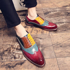 Damen Elegante Brogue-Schuhe aus hochwertigem Leder mit einzigartigen Farbdetails EB