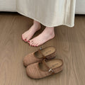Damen bequeme Clogs mit verstellbarem Riemen und rutschfester Sohle EB