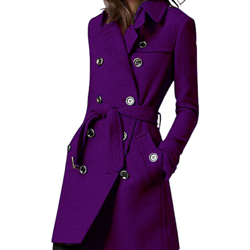 Damen eleganter und zeitloser Trenchcoat EB