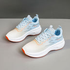 Damen Hochkomfortable Fitness-Laufschuhe mit atmungsaktiver Mesheinsatz EB