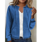 Damen Fleecejacke mit Strukturiertem Waffelmuster EB