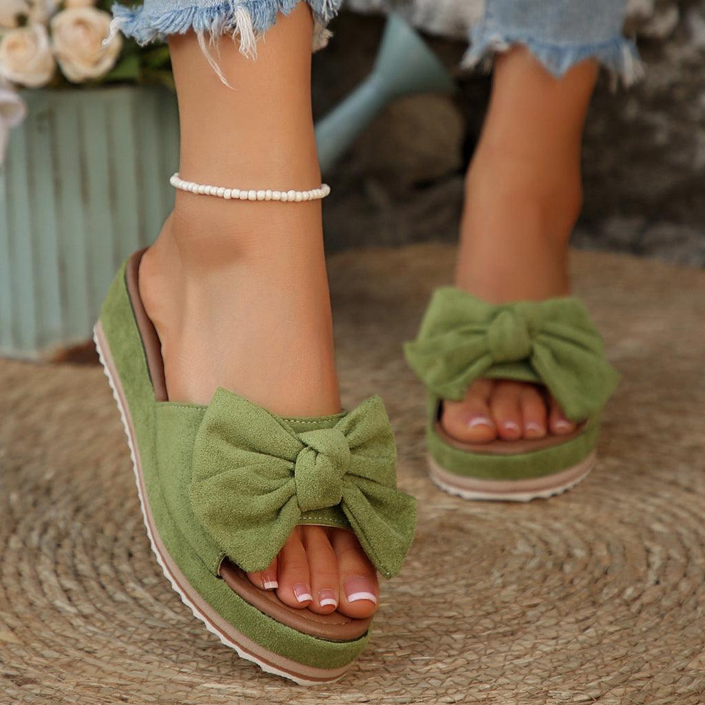 Damen Bequeme Sandalen mit modischem Schleifen-Design EB