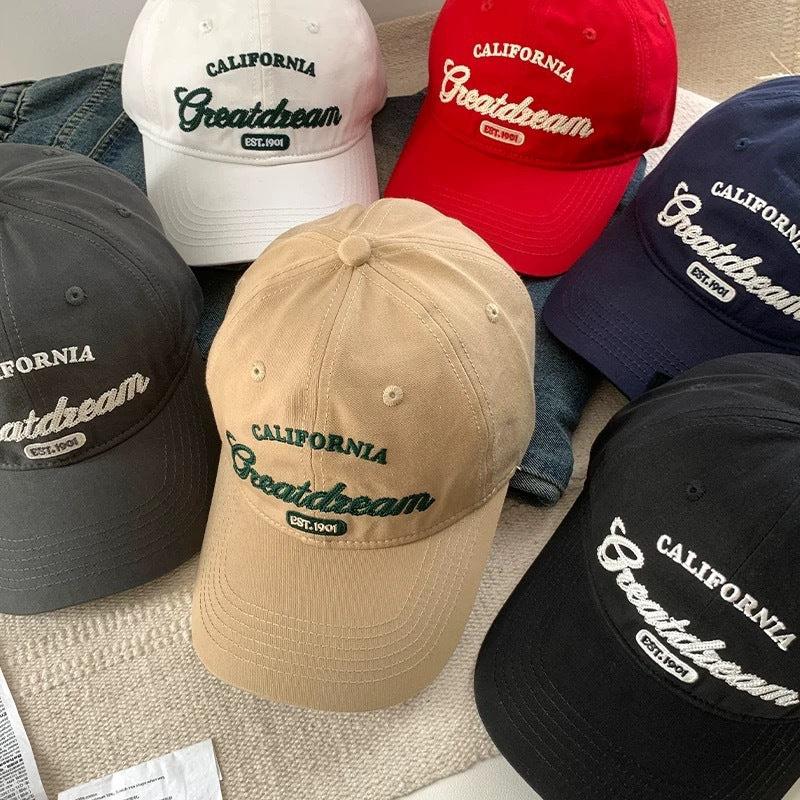 Lässige, bestickte Damen-Baseballkappe