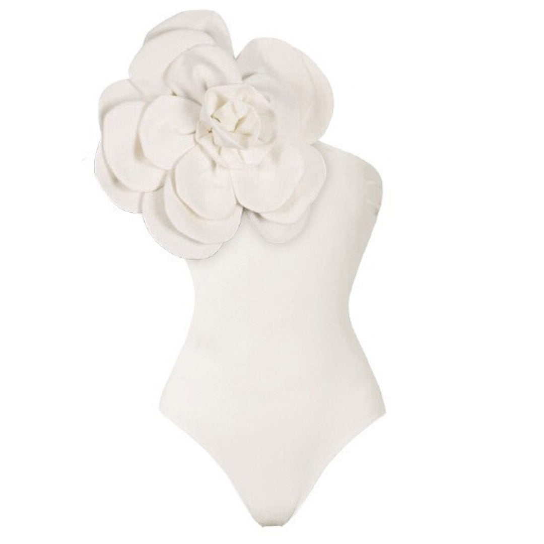Eleganter Jumpsuit mit aufwendiger Blumendekoration