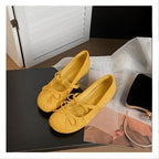 Damen bequeme Ballerinas mit dekorativen Schleifen EB