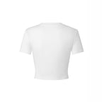 Damen Crop-T-Shirt mit fröhlichem Kirschmotiv und lässigem Schnitt EB